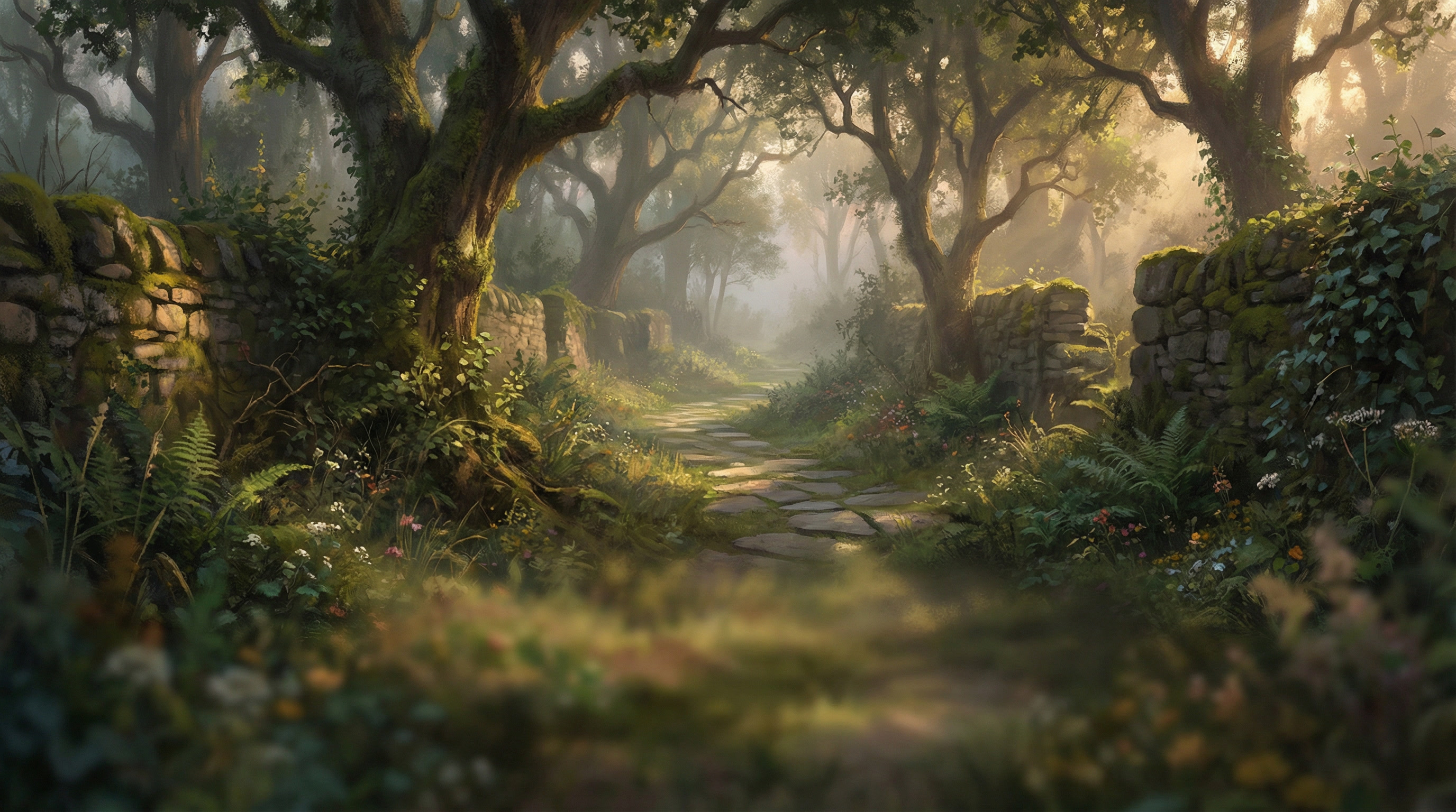An enchanted garden path — enter the world of Robin D. Parker, fantasy author